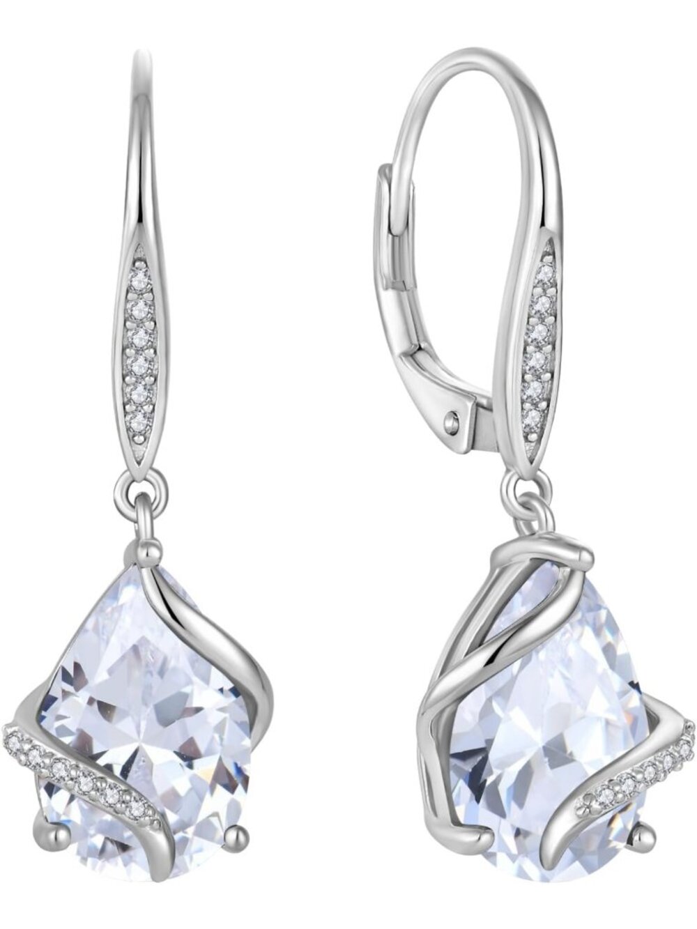 925 Sterling Silver Birthstone Earrings for Women - Elegant Gift for Her